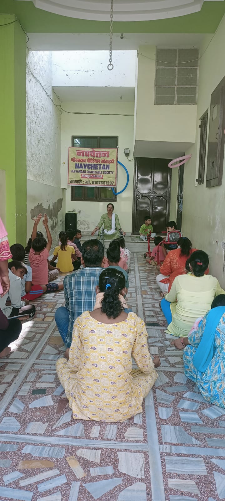 Community welfare session at the Navchetan centre